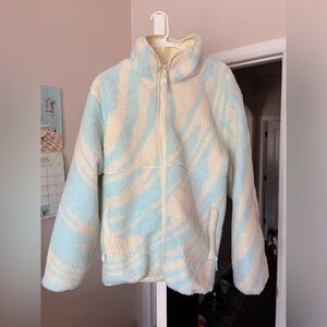 Golf Wang Sherpa Blue and White Fleece Jacket